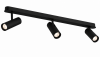 Lampa sufitowa liniowa z 3 reflektorami regulowana czarna minimalistyczna uniwersalna LINCA 6374 Argon